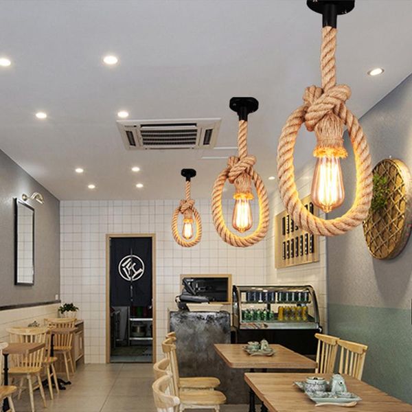 1pc creative rope chandelier vintage store decorative ceiling pendant lamp without light bulb
1pc creative rope chandelier vintage store decorative ceiling pendant lamp without light bulb
