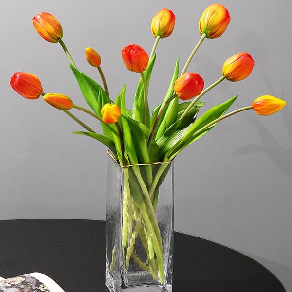 decorative flowers & wreaths 5pcs real touch tulip flower artificial single long stem bouquet 40cm wedding fake home garen decoration
decorative flowers & wreaths 5pcs real touch tulip flower artificial single long stem bouquet 40cm wedding fake home garen decoration