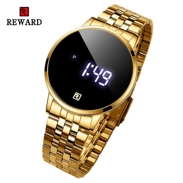 wristwatches reward men digital wristwatch luxury stainless steel watches full touch screen sport waterproof date wrist watch for man, Slivery;brown
wristwatches reward men digital wristwatch luxury stainless steel watches full touch screen sport waterproof date wrist watch for man, Slivery;brown