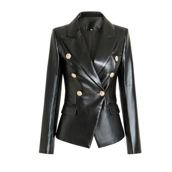 autumn and winter new black long sleeve temperament commuter suit collar slim waistless imitation leather coat
autumn and winter new black long sleeve temperament commuter suit collar slim waistless imitation leather coat