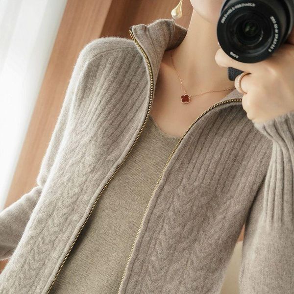women's knits & tees 2021 spring and autumn sweater basic knitted cardigan temperament loose zipper winter v25810, White
women's knits & tees 2021 spring and autumn sweater basic knitted cardigan temperament loose zipper winter v25810, White