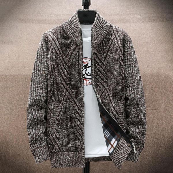 men's sweaters long sleeve comfy zipper closure men knitted cardigan for daily wear, White;black
men's sweaters long sleeve comfy zipper closure men knitted cardigan for daily wear, White;black
