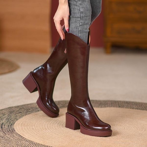 boots 2021 arrive zipper ladies winter shoes platform women casual genuine pu vintage comfortable knee high, Black
boots 2021 arrive zipper ladies winter shoes platform women casual genuine pu vintage comfortable knee high, Black
