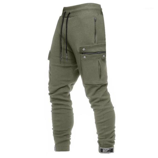 men's pants tracksuit sweatpants joggers men streetwear sport fitness clothing casual trousers male training track 2021, Black