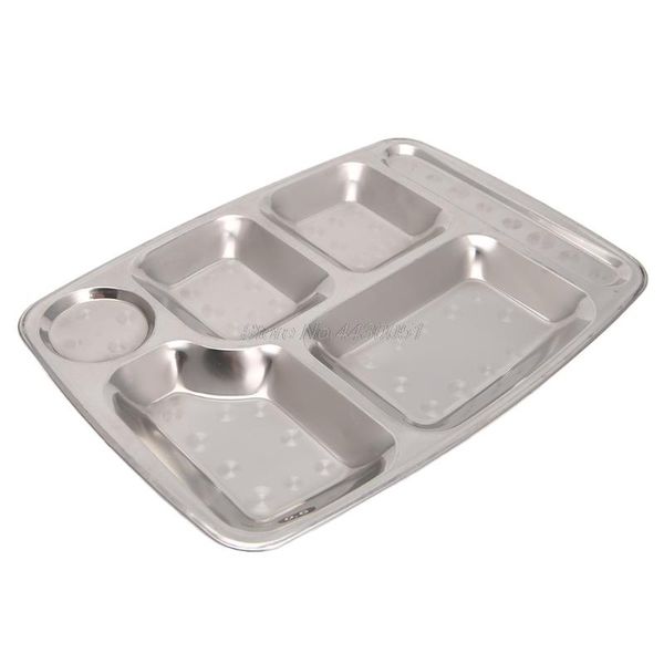 kitchen storage & organization stainless steel divided dinner tray lunch container plate 4/5/6 section drop
kitchen storage & organization stainless steel divided dinner tray lunch container plate 4/5/6 section drop