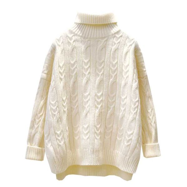 women's sweaters zg1925 turtleneck sweater 2021 autumn winter women fashion loose student pullover thickened wholesale, White;black
women's sweaters zg1925 turtleneck sweater 2021 autumn winter women fashion loose student pullover thickened wholesale, White;black
