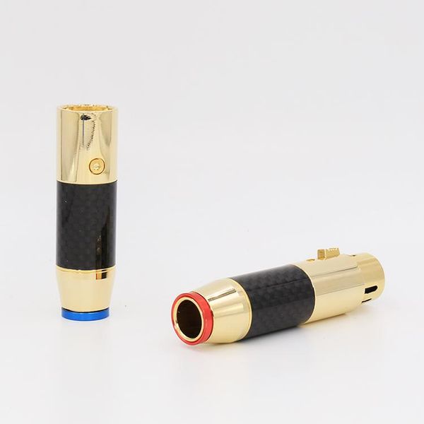 smart power plugs vx004g gold plated carbon fiber balance audio plug xlr male female connector hifi
smart power plugs vx004g gold plated carbon fiber balance audio plug xlr male female connector hifi