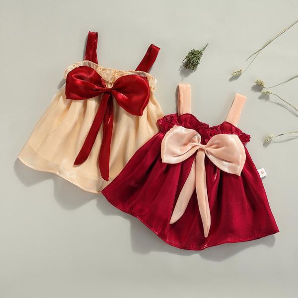 girl's dresses baby & children's girl clothes casual suspender short dress fashion contrast color bow a-line princess, Red;yellow
girl's dresses baby & children's girl clothes casual suspender short dress fashion contrast color bow a-line princess, Red;yellow