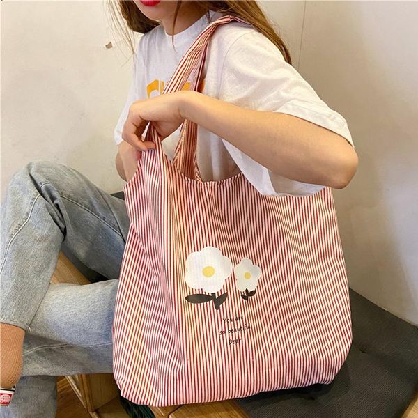 women canvas shoulder bag vertical stripes design ladies' large capacity cloth handbag big tote eco friendly cute shopping bag
women canvas shoulder bag vertical stripes design ladies' large capacity cloth handbag big tote eco friendly cute shopping bag
