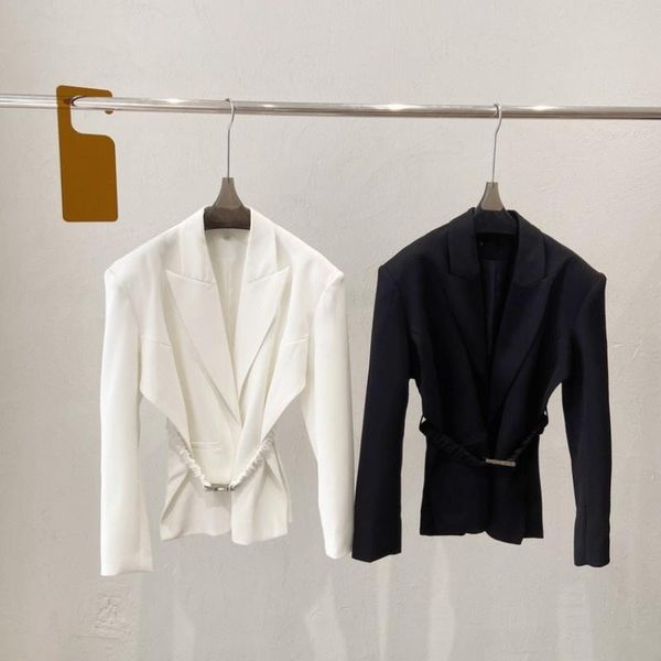women's suits & blazers ladies office suit jacket women sashes fashion split design blazer coat spring long sleeve classic black white, White;black
women's suits & blazers ladies office suit jacket women sashes fashion split design blazer coat spring long sleeve classic black white, White;black