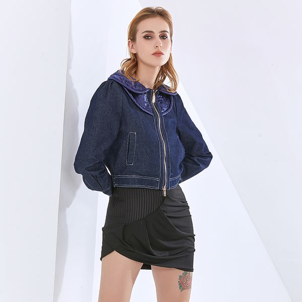 denim casual jacket for women lapel long sleeve large size solid jackets female fashion new clothing 2020 autumn, Black;brown
denim casual jacket for women lapel long sleeve large size solid jackets female fashion new clothing 2020 autumn, Black;brown
