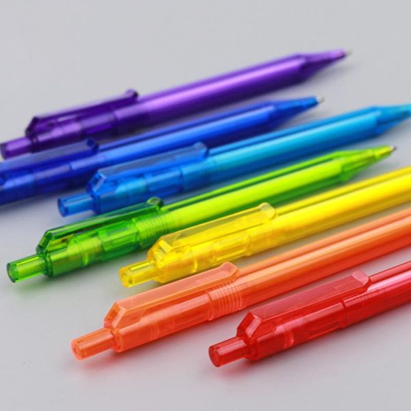 ballpoint pens 1pcs transparent colorful pen 1.0mm black ink advertising gift custom logo school office stationery wholesale, Blue;orange
ballpoint pens 1pcs transparent colorful pen 1.0mm black ink advertising gift custom logo school office stationery wholesale, Blue;orange