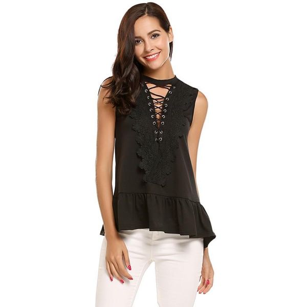 women's blouses & shirts tengeio blusen women 2021 lace blouse hollow out o-neck ruffle sweet causal black pink summer encaje ysk3, White
women's blouses & shirts tengeio blusen women 2021 lace blouse hollow out o-neck ruffle sweet causal black pink summer encaje ysk3, White