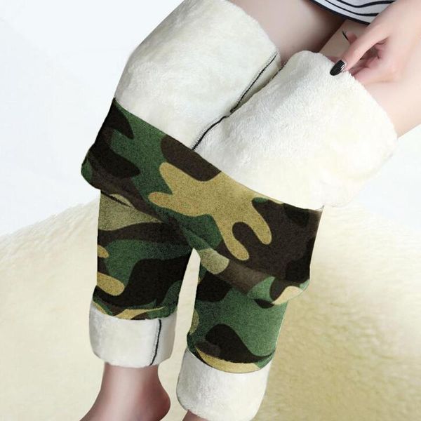 women's leggings winter warm camouflage printed plus velvet stretch high waist thick thermal tights pantalon mujer a40, Black
women's leggings winter warm camouflage printed plus velvet stretch high waist thick thermal tights pantalon mujer a40, Black