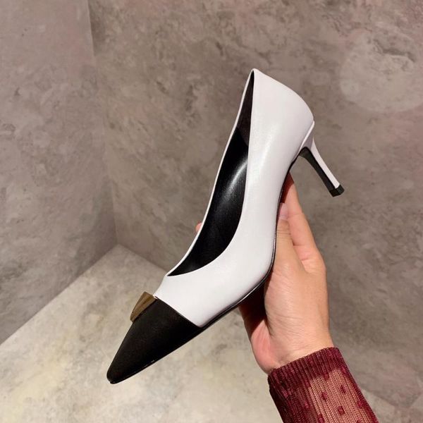 dress shoes women's metal button decorative single classic versatile shallow mouth comfortable high heels, Black
dress shoes women's metal button decorative single classic versatile shallow mouth comfortable high heels, Black