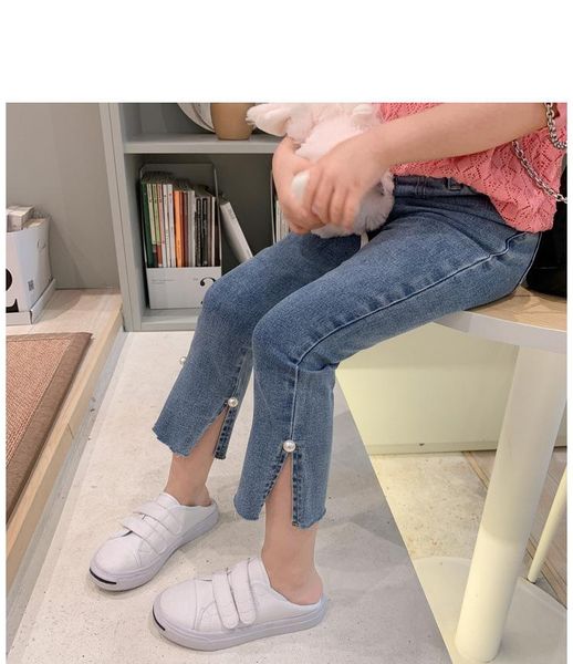 girls foreign style pearl jeans spring and autumn models, baby girls, fashionable loose trousers, children's net red pearl pants, Blue
girls foreign style pearl jeans spring and autumn models, baby girls, fashionable loose trousers, children's net red pearl pants, Blue