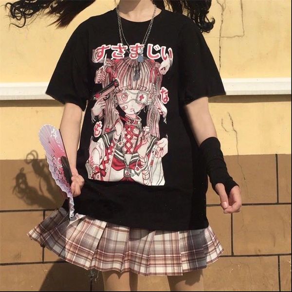 summer female loose women t shirt punk dark grunge streetwear ladies ulzzang anime cartoon kawaii vintage harajuku clothes, White
summer female loose women t shirt punk dark grunge streetwear ladies ulzzang anime cartoon kawaii vintage harajuku clothes, White