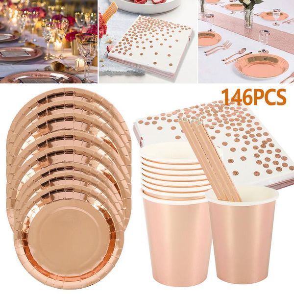 disposable dinnerware rose gold party tableware paper cup plate napkins birthday decorations wedding supplies baby shower favors
disposable dinnerware rose gold party tableware paper cup plate napkins birthday decorations wedding supplies baby shower favors