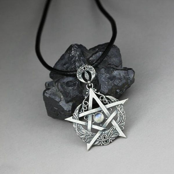 pendant necklaces fashion silver color star pentagram necklace choker charm black leather cord handmade jewelry
pendant necklaces fashion silver color star pentagram necklace choker charm black leather cord handmade jewelry