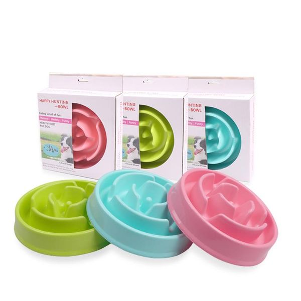 dog bowls & feeders candy color pet bowl slow feeder plastic anti choking puppy cat eating dish anti-gulping food plate
dog bowls & feeders candy color pet bowl slow feeder plastic anti choking puppy cat eating dish anti-gulping food plate