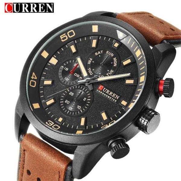 wristwatches curren men's brand business quartz belt watch sports casual fashion, Slivery;brown
wristwatches curren men's brand business quartz belt watch sports casual fashion, Slivery;brown