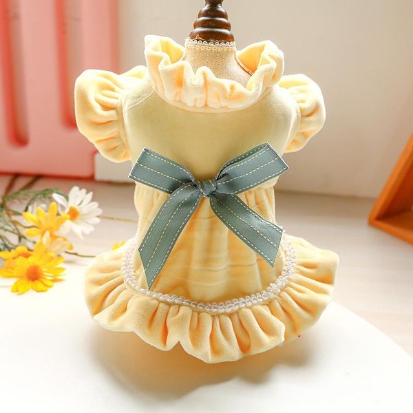 dog apparel pet dress and cat pleated princess skirt teddy yellow bow dresses for small dogs luxury birthday
dog apparel pet dress and cat pleated princess skirt teddy yellow bow dresses for small dogs luxury birthday
