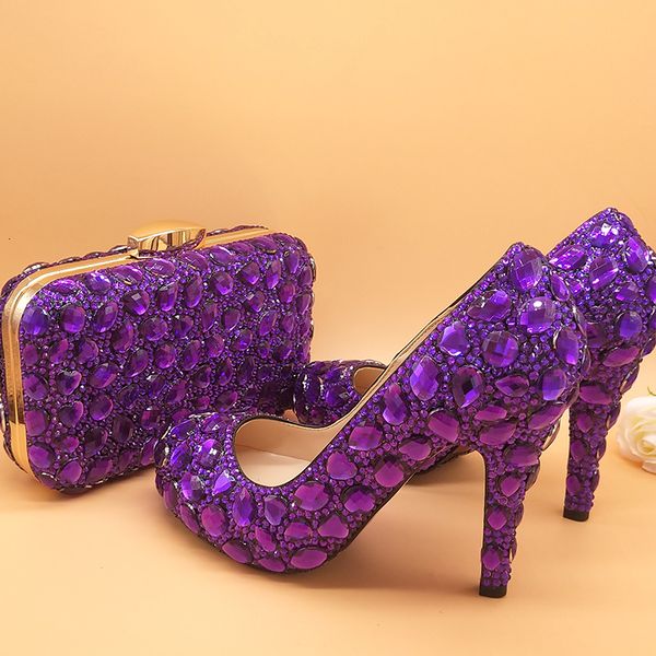 baoyafang purple women wedding high heels ladies party shoes matching purse big size 34-45 jc80, Black
baoyafang purple women wedding high heels ladies party shoes matching purse big size 34-45 jc80, Black