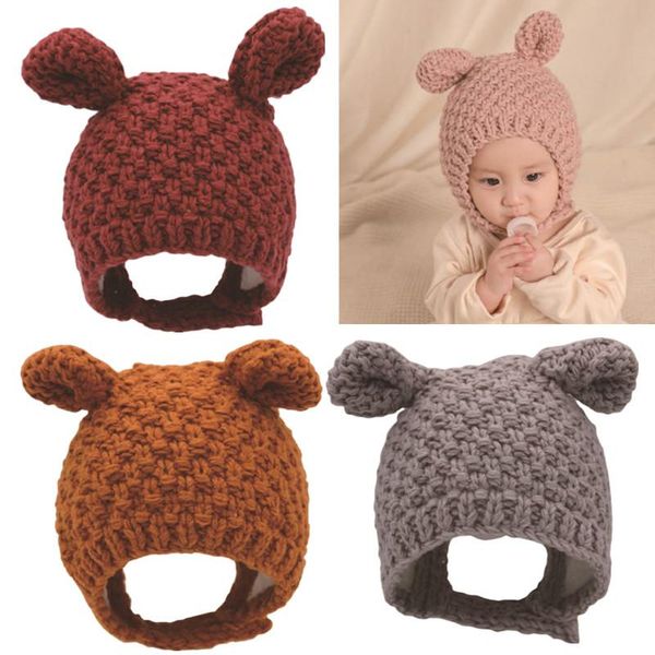 winter warm baby beanie cap ear protection knitted solid color hat for kid child xxfe, Yellow
winter warm baby beanie cap ear protection knitted solid color hat for kid child xxfe, Yellow