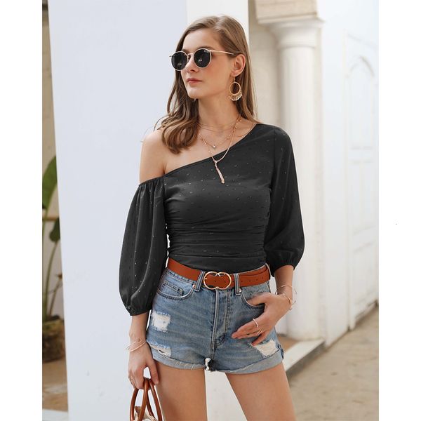 spring summer women's blouse shirt 2020 casual lantern sleeve dot solid bluses elegant chiffon shirts blouses womens 7yg3, Black;gray
spring summer women's blouse shirt 2020 casual lantern sleeve dot solid bluses elegant chiffon shirts blouses womens 7yg3, Black;gray