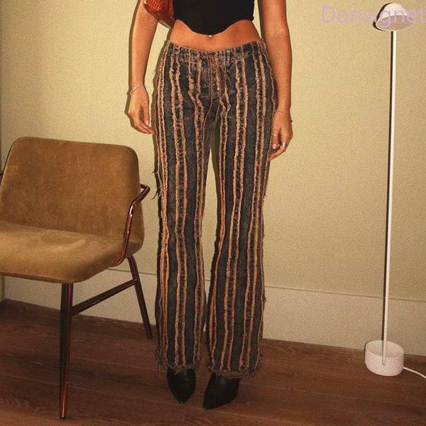 donsinet new women's pants retro stitched mid-waist jeans women's casual straight pants lace up street style jeans for women, Blue
donsinet new women's pants retro stitched mid-waist jeans women's casual straight pants lace up street style jeans for women, Blue