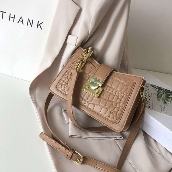 crocodile single shoulder armpit 2020 new autumn and winter small square fashion messenger bag