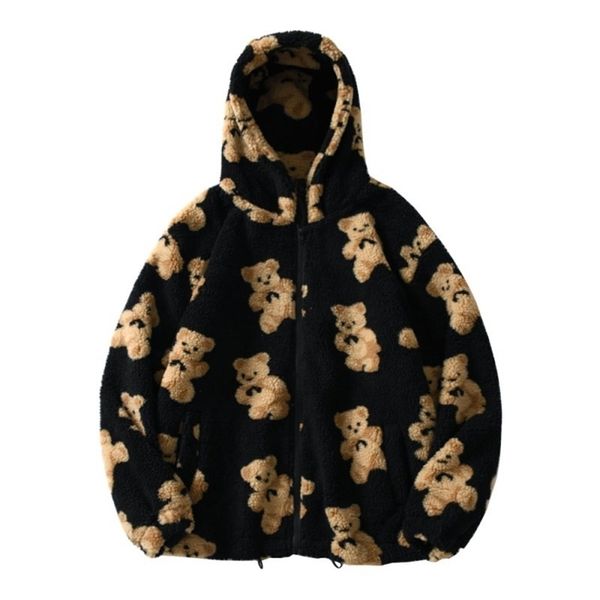 cartoon bear fleece hooded jackets women casual oversized hoodie female zip up sweatshirt teddy coat warm hoodies couple clothes 211104, Black
cartoon bear fleece hooded jackets women casual oversized hoodie female zip up sweatshirt teddy coat warm hoodies couple clothes 211104, Black