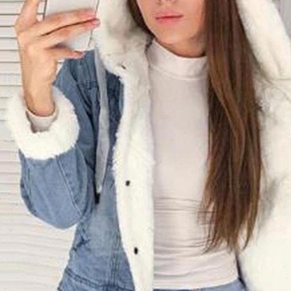 women velvet thick denim jacket female winter big fur collar korean locomotive lamb coat female student short coat, Black;brown
women velvet thick denim jacket female winter big fur collar korean locomotive lamb coat female student short coat, Black;brown
