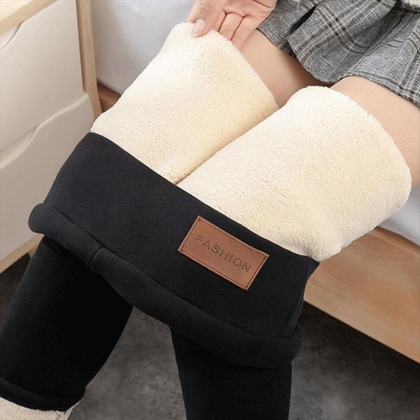 winter warm thick high stretch womens leggings lamb cashmere leggins waist skinny wool fleece female pants trousers, Black
winter warm thick high stretch womens leggings lamb cashmere leggins waist skinny wool fleece female pants trousers, Black