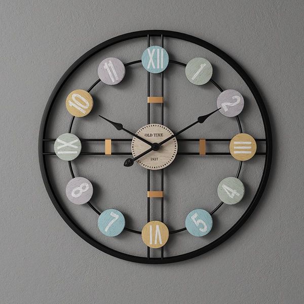 wall clocks industrial clock, 16" round oversized roman numeral style home decor analog metal mute hands
wall clocks industrial clock, 16" round oversized roman numeral style home decor analog metal mute hands