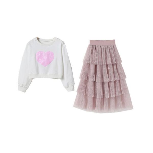 clothing sets children's clothes girls autumn suits long-sleeve dress 2021 spring two-piece kids solid color elastic waist, White
clothing sets children's clothes girls autumn suits long-sleeve dress 2021 spring two-piece kids solid color elastic waist, White