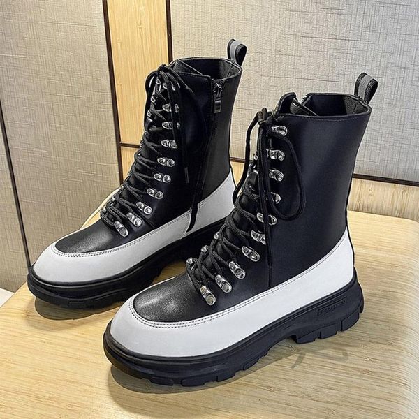 boots 2021 women punk style platform shoes ladies pu leather lace up motorcycle female chunk heel fashion, Black
boots 2021 women punk style platform shoes ladies pu leather lace up motorcycle female chunk heel fashion, Black