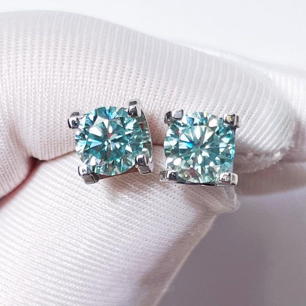 stud subreli blue moissanite earring for women simple classic round studs earrings 1.0ct 925 sterling silver, Golden;silver
stud subreli blue moissanite earring for women simple classic round studs earrings 1.0ct 925 sterling silver, Golden;silver