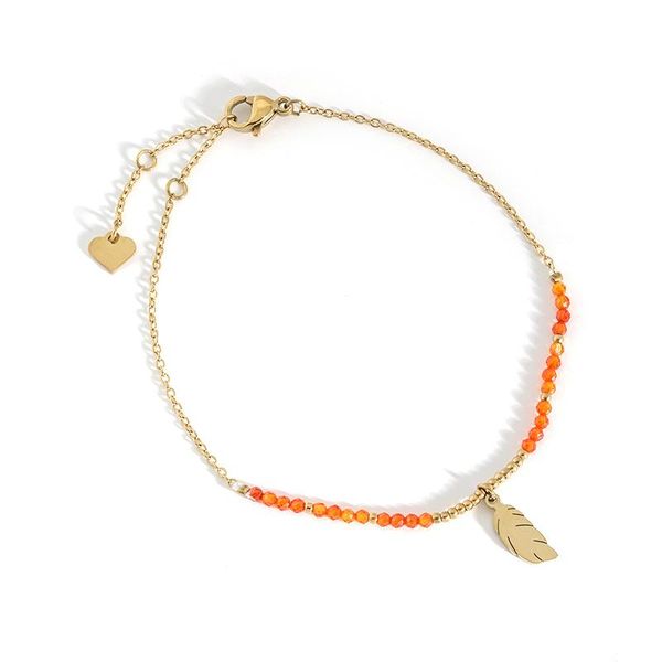 charm bracelets stainless steel crystal gold chain gift for women feather design aesthetics personalized accessories bohemia jewellery, Golden;silver
charm bracelets stainless steel crystal gold chain gift for women feather design aesthetics personalized accessories bohemia jewellery, Golden;silver