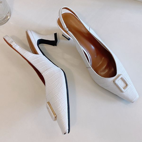 3 color plus size 33-43 womens genuine leather low heel slip-on slingabck pumps square toe mtal buckle fashion dress shoes hot, Black
3 color plus size 33-43 womens genuine leather low heel slip-on slingabck pumps square toe mtal buckle fashion dress shoes hot, Black