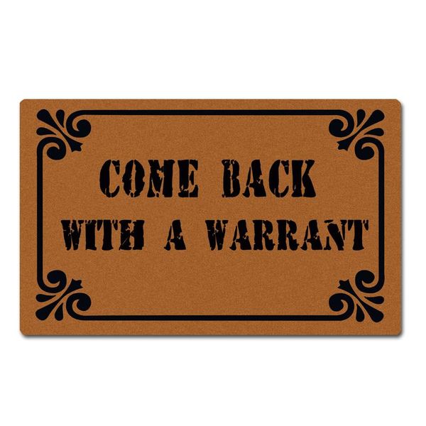 cushion/decorative pillow doormat entrance floor mat come back with a warrant funny door indoor outdoor decorative welcome
cushion/decorative pillow doormat entrance floor mat come back with a warrant funny door indoor outdoor decorative welcome
