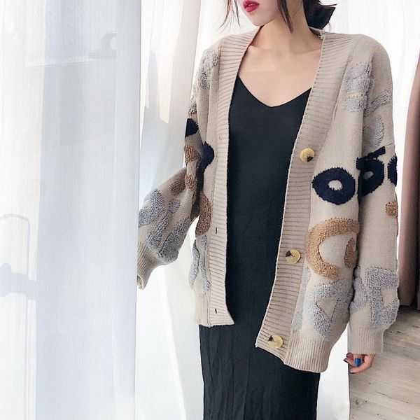 women's sweaters fashion 2021 warm autumn and winter cotton season knit sweater casual open stitch letter long sleeve coat, White;black
women's sweaters fashion 2021 warm autumn and winter cotton season knit sweater casual open stitch letter long sleeve coat, White;black