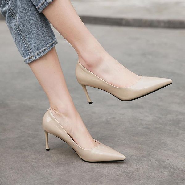 dress shoes all-match leather patent banquet single thin high-heeled wedding women's, Black
dress shoes all-match leather patent banquet single thin high-heeled wedding women's, Black