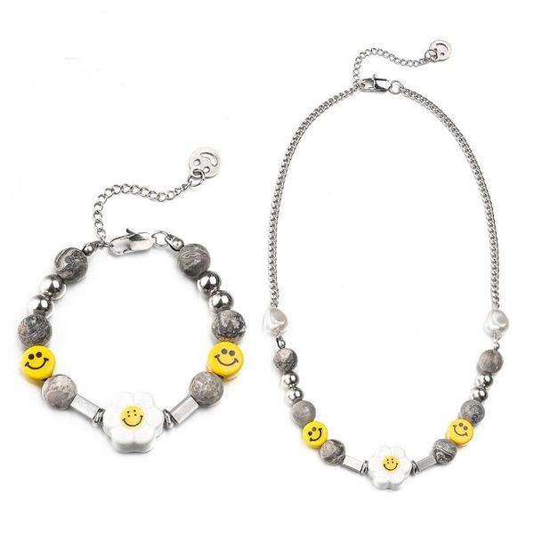 chains fashion simple sun flower round bead all-match necklace titanium steel trend hip hop, Silver
chains fashion simple sun flower round bead all-match necklace titanium steel trend hip hop, Silver