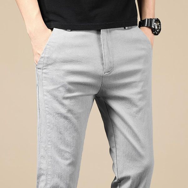 men's pants 2021 solid color smart casual business fit body stretch trousers men cotton formal breathable, Black
men's pants 2021 solid color smart casual business fit body stretch trousers men cotton formal breathable, Black