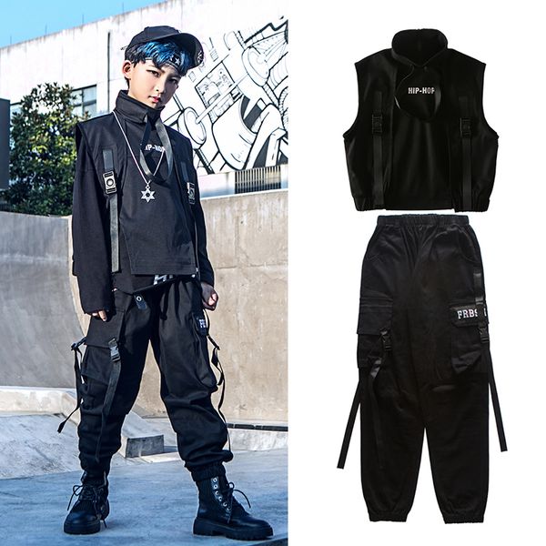 boys hip hop clothing cool stage costume black suit kids vest long sleeves street dancewear girls modern jazz clothing vdb2523, Black;red
boys hip hop clothing cool stage costume black suit kids vest long sleeves street dancewear girls modern jazz clothing vdb2523, Black;red