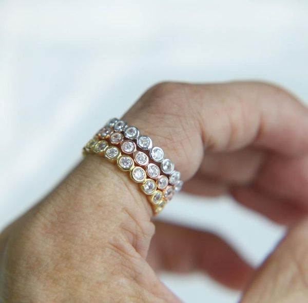 cluster rings 2021 arrive bezel setting circle women jewelry three colors 925 sterling silver wedding band eternity stack finger ring, Golden;silver
cluster rings 2021 arrive bezel setting circle women jewelry three colors 925 sterling silver wedding band eternity stack finger ring, Golden;silver