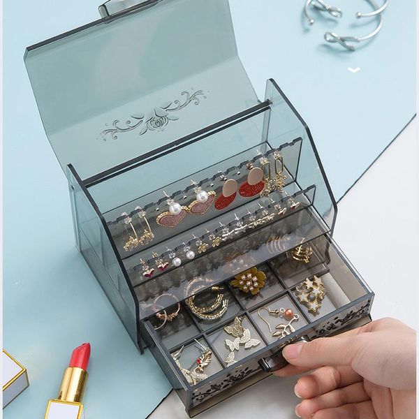 cosmetics storage box divided layers drawers plastic jewelry earrings makeup bracelets organizer dustproof home finishing box
cosmetics storage box divided layers drawers plastic jewelry earrings makeup bracelets organizer dustproof home finishing box