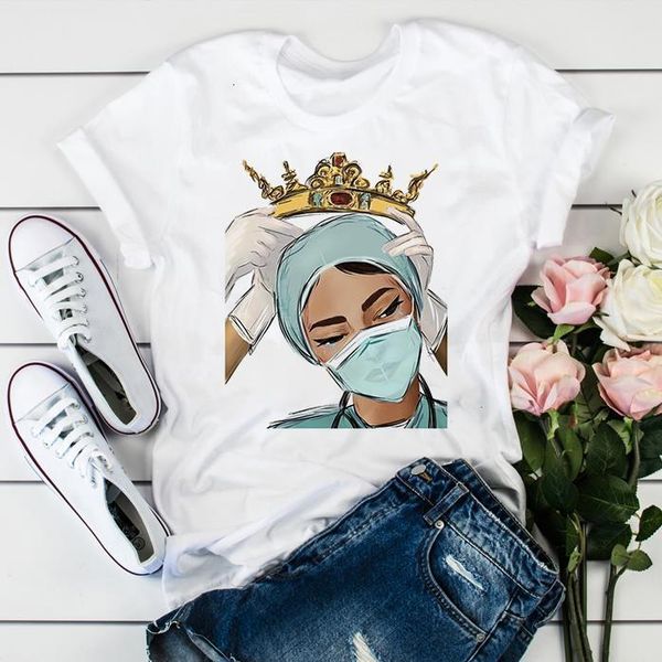 2021 women's nurse queen graphic t-shirts girl summer 90s ullzang harajuku oversized t shirt streetwear female t shirt drop ship, White
2021 women's nurse queen graphic t-shirts girl summer 90s ullzang harajuku oversized t shirt streetwear female t shirt drop ship, White
