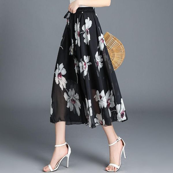 skirts 2021 summer women chiffon beach boho maxi skirt female fashion high waist floral print vintage holiday a-line long y379, Black
skirts 2021 summer women chiffon beach boho maxi skirt female fashion high waist floral print vintage holiday a-line long y379, Black